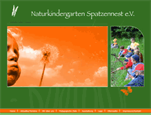 Tablet Screenshot of natur-kita-spatzennest.de